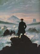 Caspar David Friedrich Wanderer above the Sea of Fog (mk10) Sweden oil painting artist